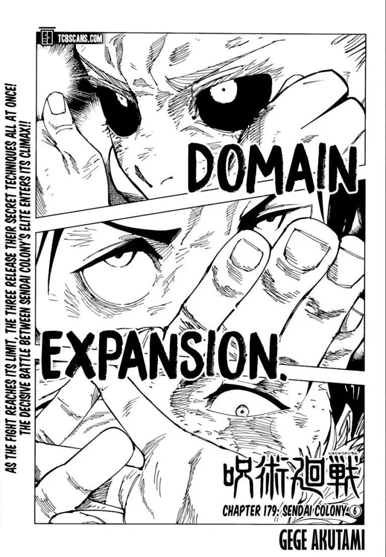 Jujutsu Kaisen Chapter 179
