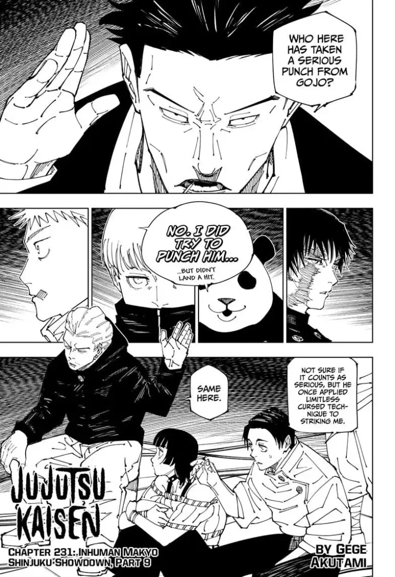 Jujutsu Kaisen Chapter 231
