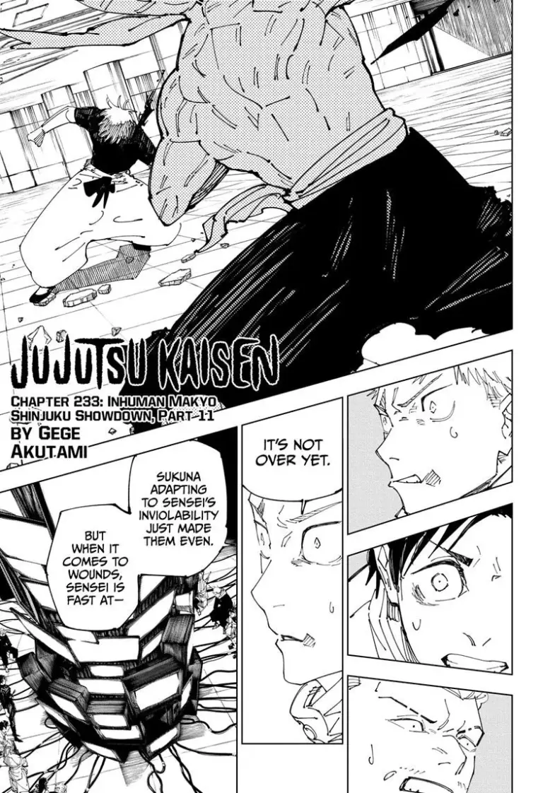 Jujutsu Kaisen Chapter 233