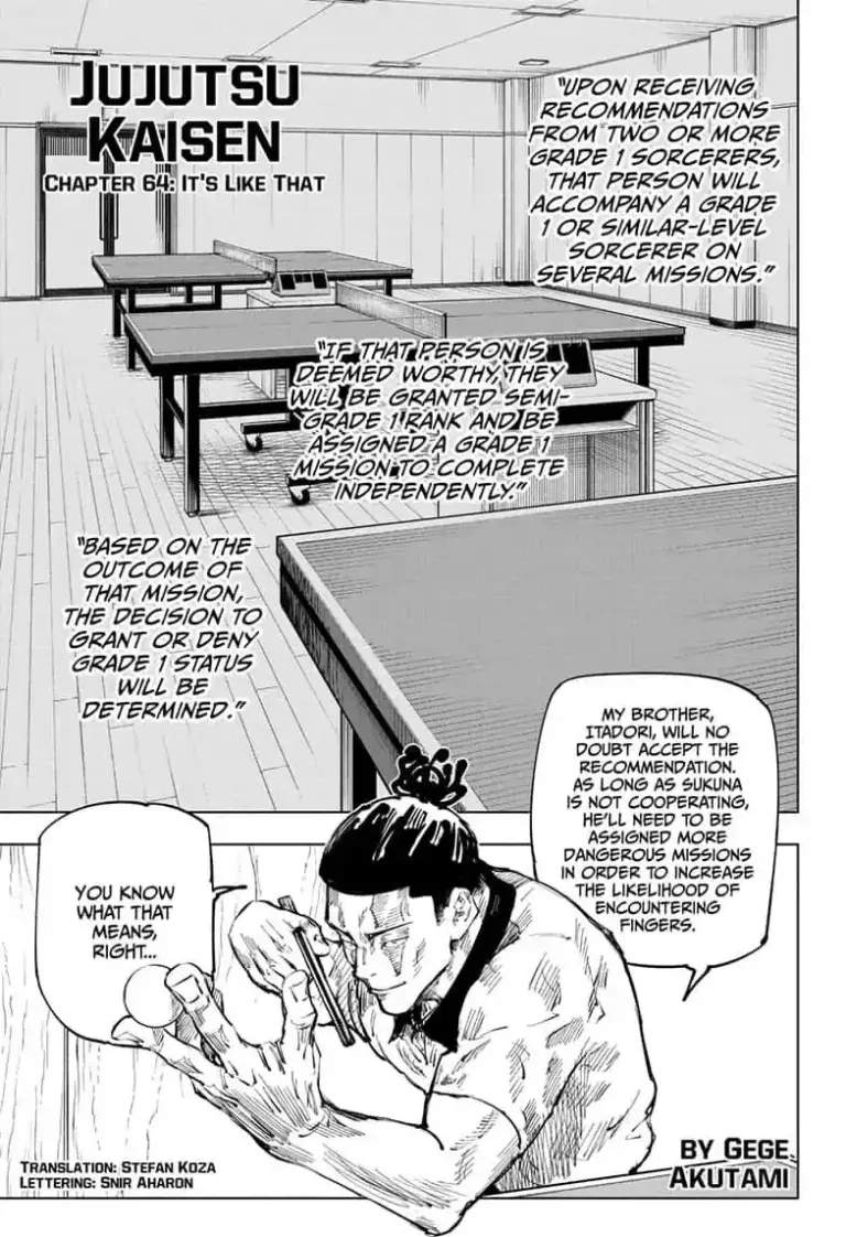 Jujutsu Kaisen Chapter 64