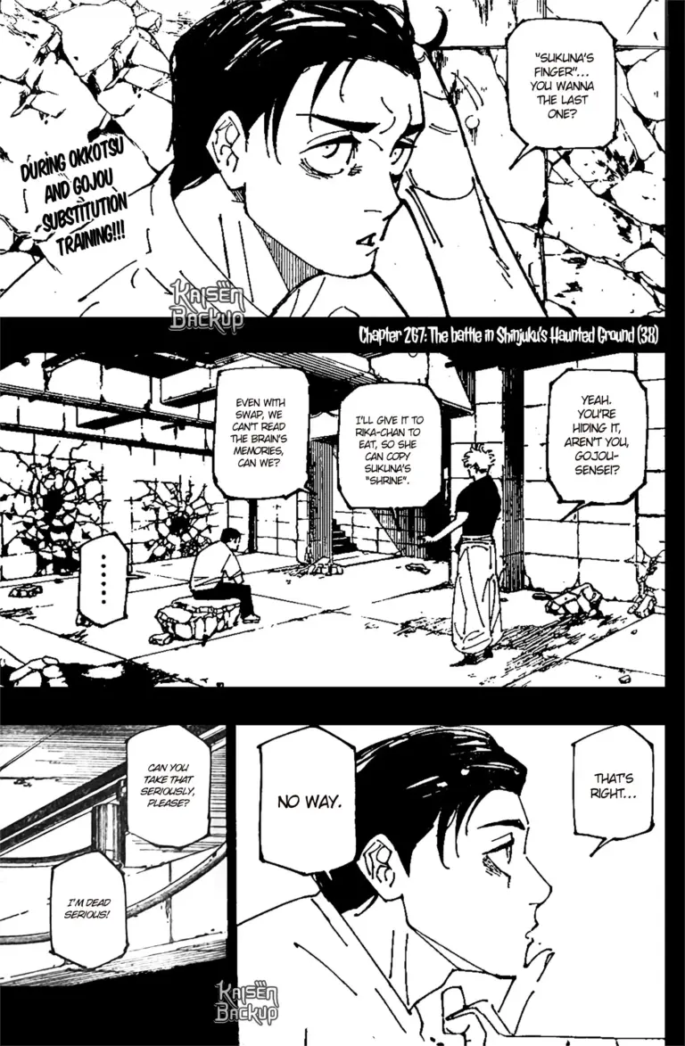 Jujutsu Kaisen Manga Chapter 267