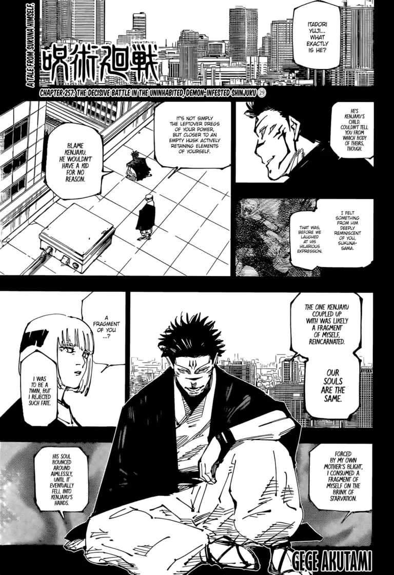 Jujutsu Kaisen Chapter 257