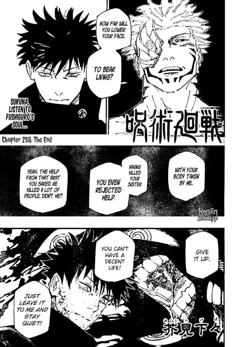 Jujutsu Kaisen Manga Chapter 268